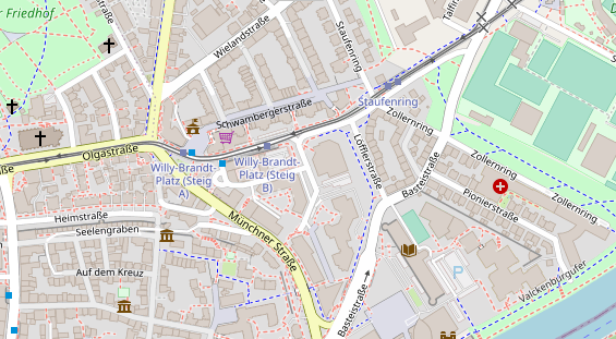 Agentur auf Satellitenbild