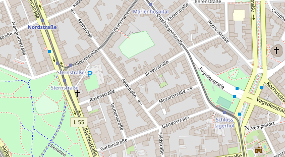 Agentur auf Satellitenbild