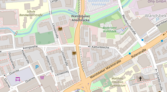 Agentur auf Satellitenbild