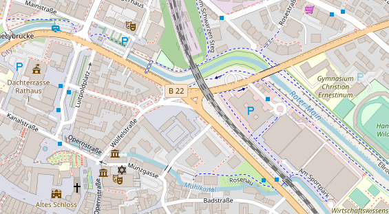 Agentur auf Satellitenbild