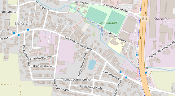 Agentur auf Satellitenbild