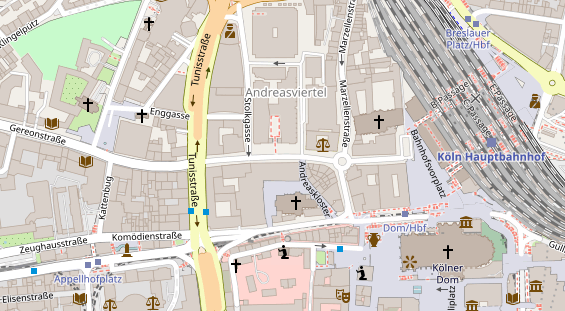 Agentur auf Satellitenbild