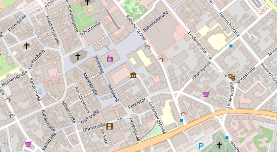 Agentur auf Satellitenbild