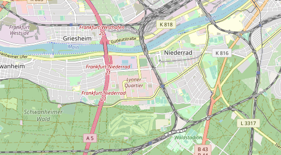 Agentur auf Karte