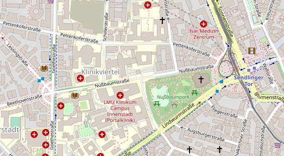 Agentur auf Satellitenbild