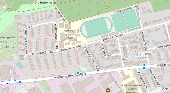 Agentur auf Satellitenbild