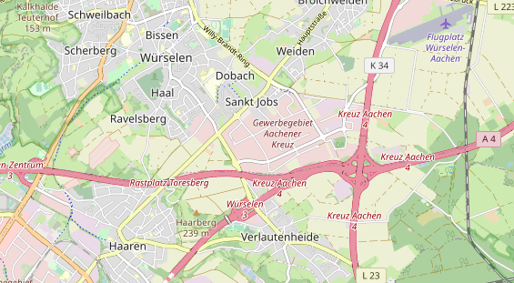 Agentur auf Karte