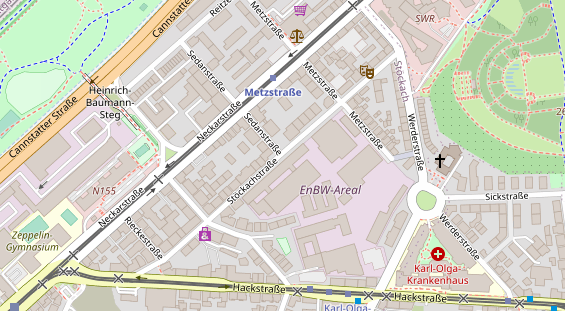 Agentur auf Satellitenbild