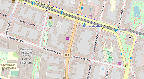 Agentur auf Satellitenbild