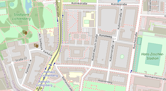 Agentur auf Satellitenbild
