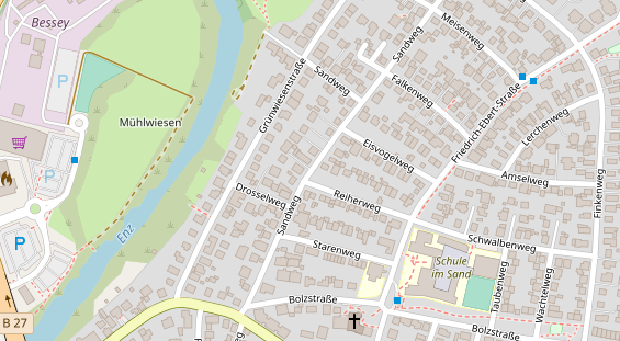 Agentur auf Satellitenbild