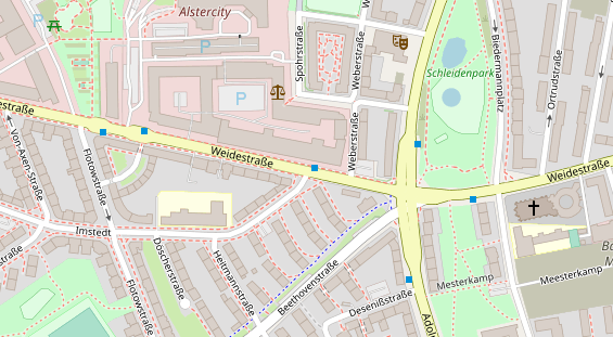 Agentur auf Satellitenbild