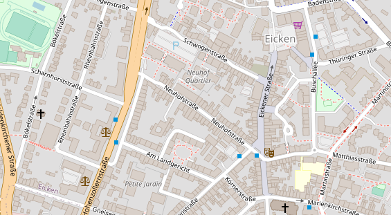 Agentur auf Satellitenbild