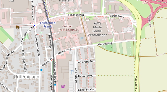 Agentur auf Satellitenbild