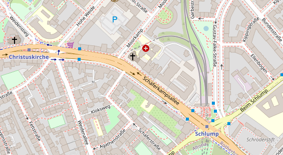 Agentur auf Satellitenbild