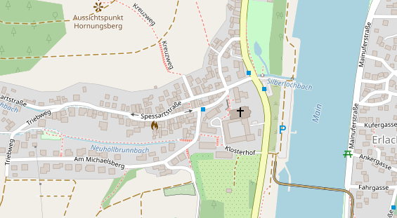 Agentur auf Satellitenbild