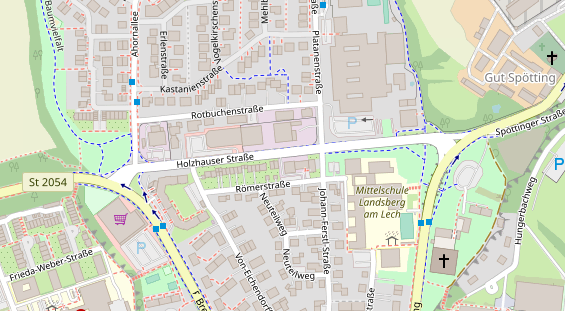 Agentur auf Satellitenbild