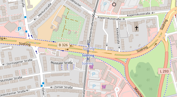 Agentur auf Satellitenbild