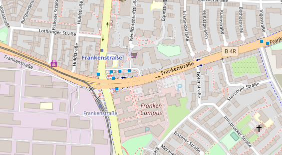 Agentur auf Satellitenbild
