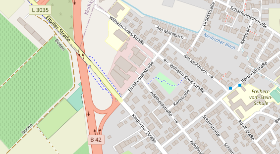 Veranstaltungstechnik auf Satellitenbild