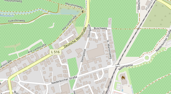 Veranstaltungstechnik auf Satellitenbild