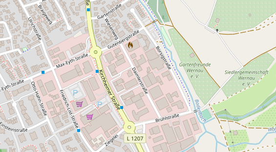 Veranstaltungstechnik auf Satellitenbild