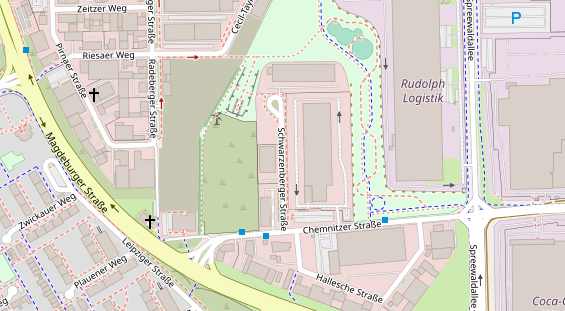 Veranstaltungstechnik auf Satellitenbild