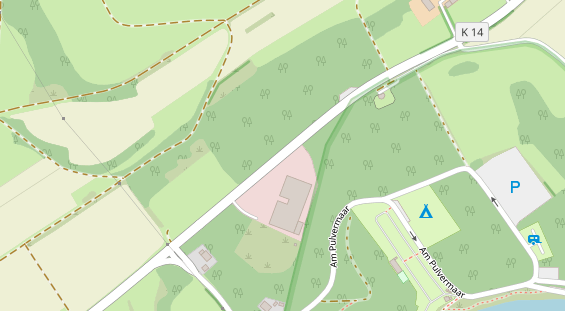 Veranstaltungstechnik auf Satellitenbild