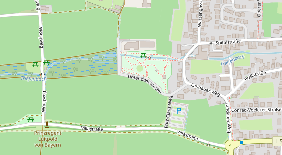 Veranstaltungstechnik auf Satellitenbild