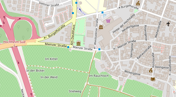 Veranstaltungstechnik auf Satellitenbild