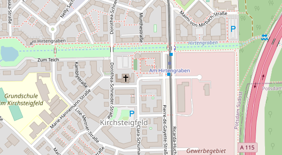 Veranstaltungstechnik auf Satellitenbild