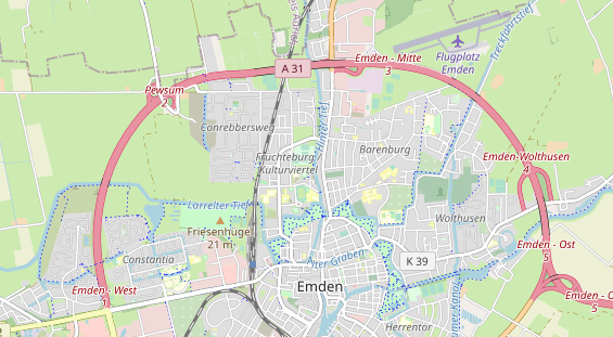 Eventlocations auf Karte