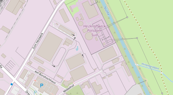 Veranstaltungstechnik auf Satellitenbild