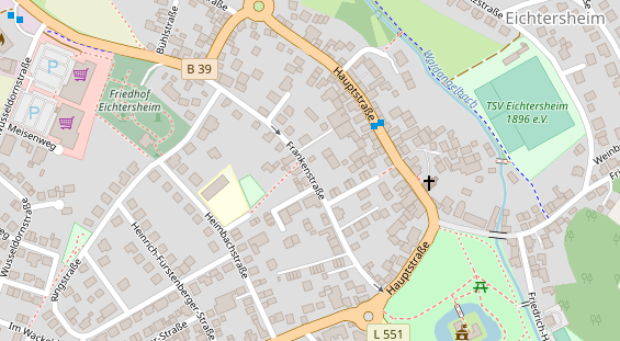 Veranstaltungstechnik auf Satellitenbild