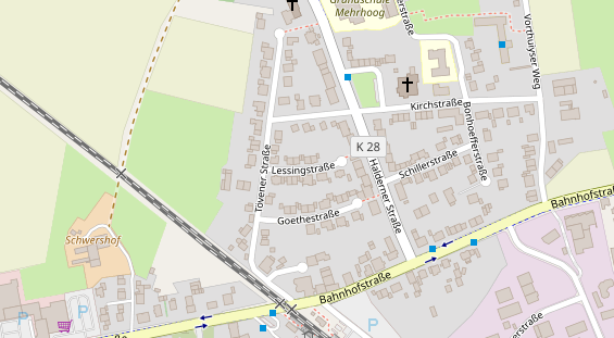 Veranstaltungstechnik auf Satellitenbild