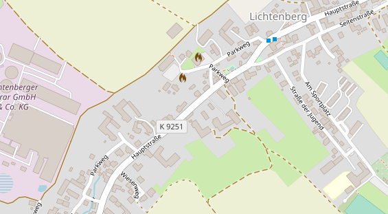 Veranstaltungstechnik auf Satellitenbild