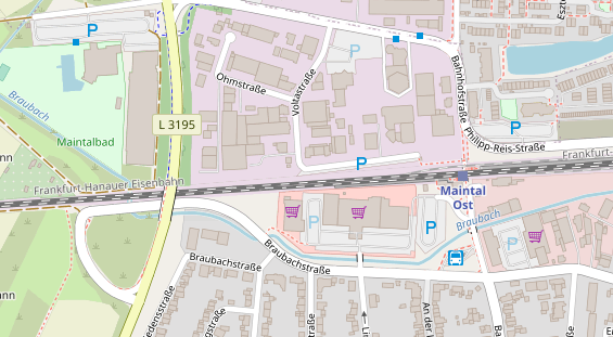 Messebau auf Satellitenbild
