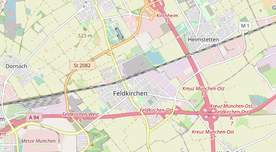 Messebau auf Karte