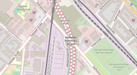 Messebau auf Satellitenbild