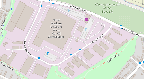 Messebau auf Satellitenbild