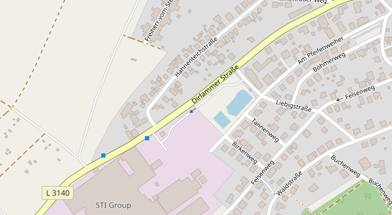 Messebau auf Satellitenbild