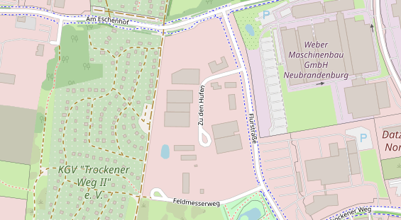 Messebau auf Satellitenbild