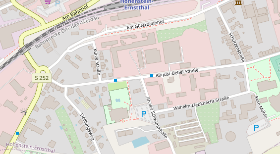 Messebau auf Satellitenbild