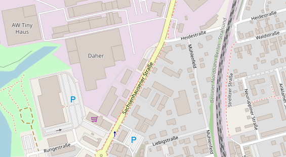 Messebau auf Satellitenbild