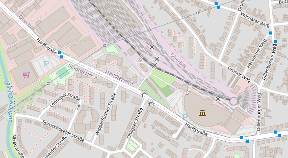 Messebau auf Satellitenbild