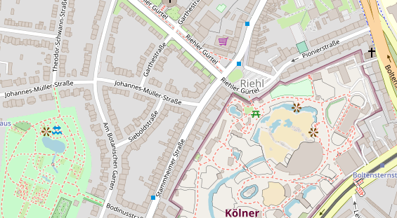 Messebau auf Satellitenbild