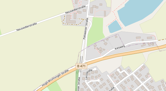 Messebau auf Satellitenbild