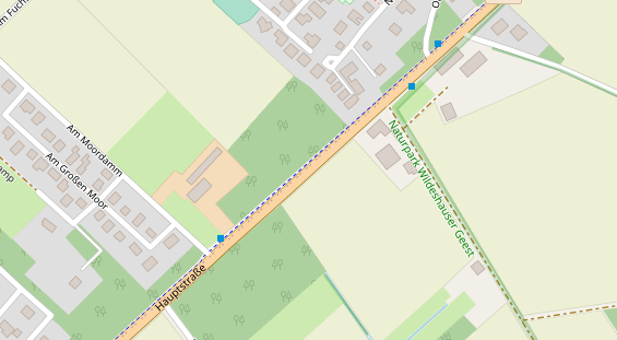 Messebau auf Satellitenbild