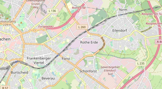 Messebau auf Karte