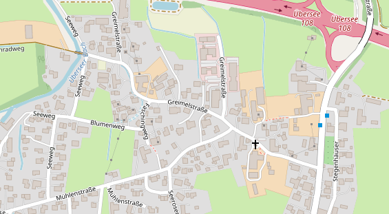 Messebau auf Satellitenbild